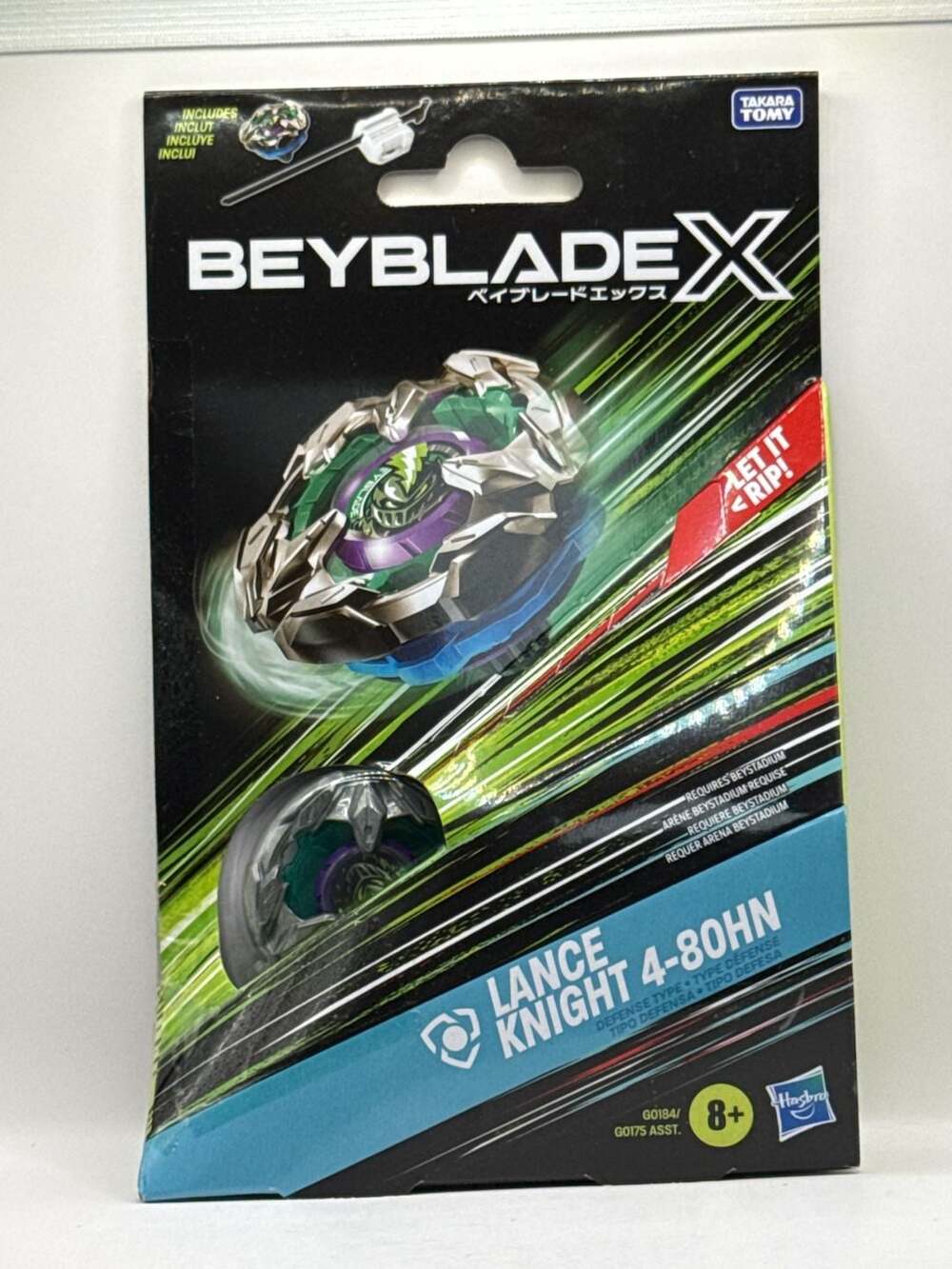Hasbro Beyblade X Lance Knight 4-80HN Defense Type Starter Pack